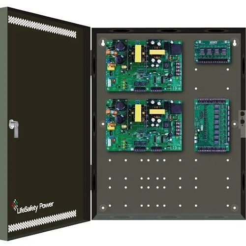 LifeSafety Power FPO150-C8PE1 150W 8 Duplex LC Connector, 12/6A, 12/24V