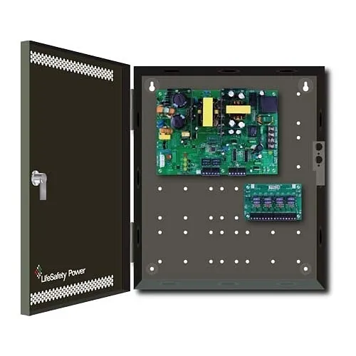 LifeSafety Power FPO150-D8PE1 FlexPower Power Limited Offline Switchmode Power Supply-Battery Charger System, 150W, 8-Output Power Management, E1 Locking Enclosure