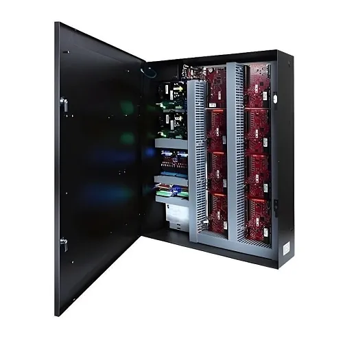 LifeSafety Power FPO150/250-3D8P2M8NL4E4M1/T16A Mercury Power Guide Networked Model with ProWire, 16DR Dual Voltage, 16-Managed and Auxiliary, E4M1 Small / Door Enclosure