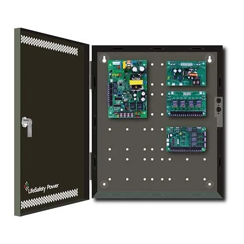 LifeSafety Power FPO75-B100C4D8E1 4-Door Auxiliary Distribution Outputs Access Control and CCTV Power Supply