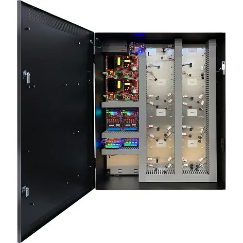 LifeSafety Power FPO75-B100C4D8PE4M/T4-A Mercury ProWire 4-Door Wired, DV Standard, 2A/12V and 2A/24V, AUX, Lock, E4M Enclosure