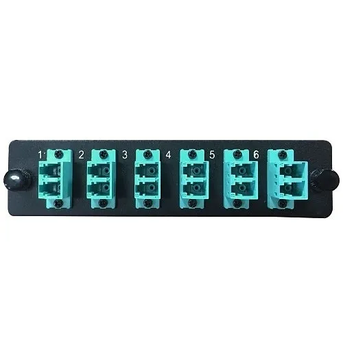 Lynn Electronics FPP-AD-L32-06 LGX Fiber Adapter Panel with 6 LC Duplex Adapters / Ports