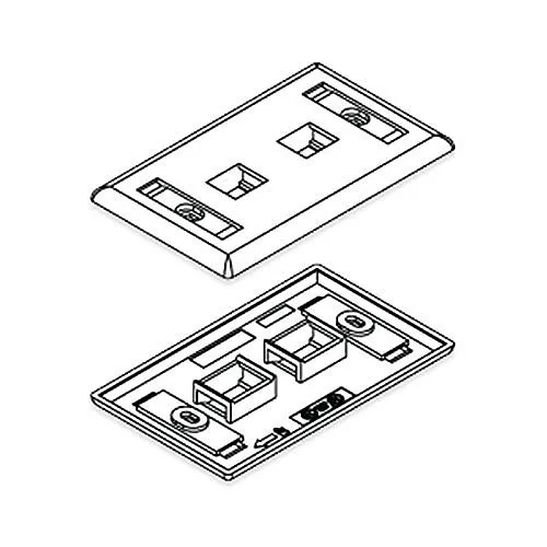 OCC FPSK0201 Wall Plate, KMJ Commercial Faceplates