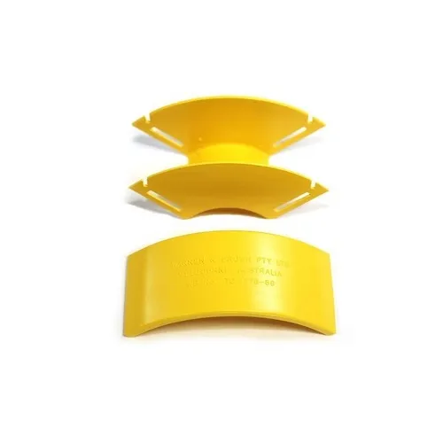 Belden FRCE1YL9D Fiber Raceway Elbow, 90° Down, with Lid