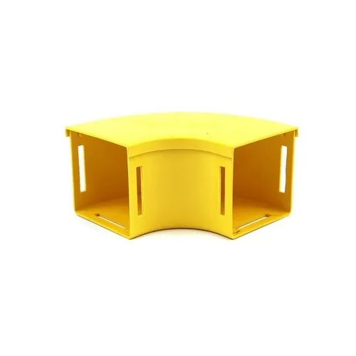 Belden FRCE1YL9H Fiber Raceway Elbow, Horizontal, 90-Degree, Yellow