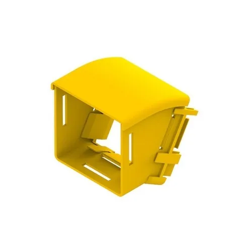 Belden FRCE3YL3D Fiber Raceway Elbow, 30° Down, with Lid