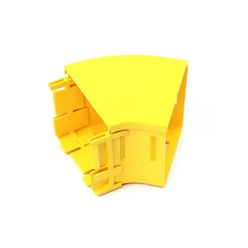 Belden FRCE3YL4H Fiber Raceway Elbow, Horizontal, 45-Degree, Yellow