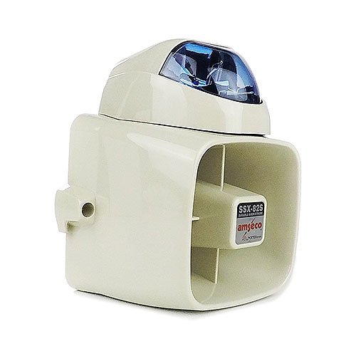 Potter SSX-82SB SSX-82 Series 127dB Durable Siren Strobe, Blue Lens Color (4150034)