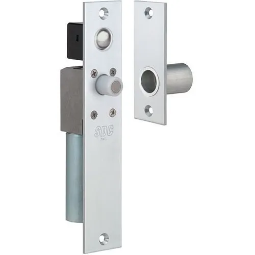 SDC FS23MIU SpaceSaver Electric Bolt Lock, Narrow Mortise, Dual Failsafe, CSFM Listed for 1-3/4" Frame, Dull Stainless