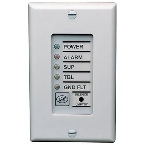 Edwards Signaling FSAT1 Remote Annunciator, Wall Plate, Single Gang, White