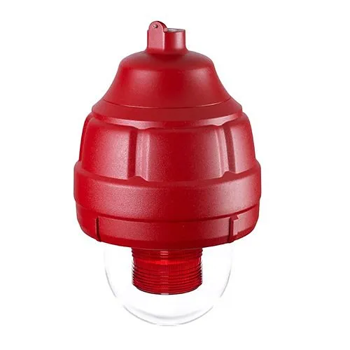 Federal Signal FSEX-24PMR-MOD Explosion Proof Strobe Light, 4-Wire, In-Rush Limited, Red