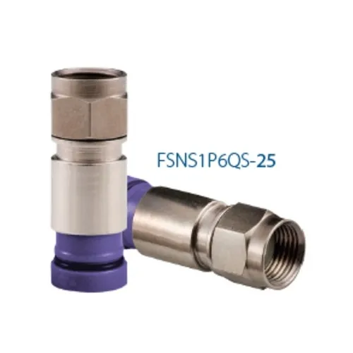 Belden FSNS1P6QS-25 Snap-N-Seal RG6QS F Coax Connector, 25-Piece