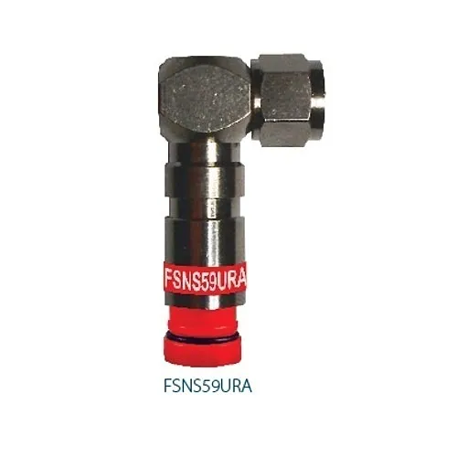 Belden FSNS59URA25 Coaxial Cable Connector, 25-Pack, Right Angle PROSNS RG59 Universal Connectors