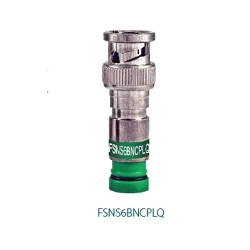 Belden FSNS6BNCPLQ25 ProSNS RG6 BNC Plenum Quad Connector, 25-Pack