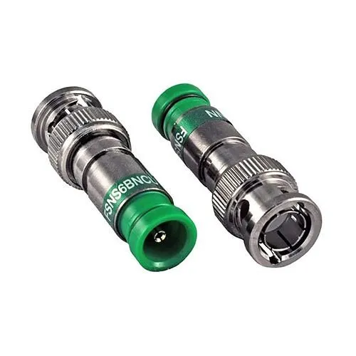 West Penn FSNS6BNCU-25 RG6 75-Ohm Universal Compression BNC Connector, 25-Pack