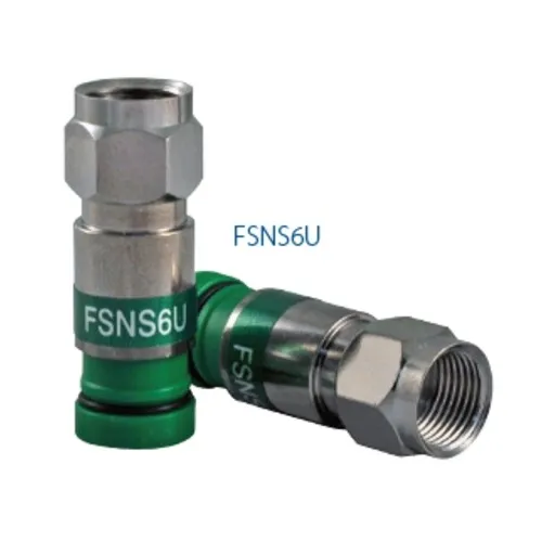 Belden FSNS6U-25 RG-6 Universal "F" Connector for Standard or Quad-Shield Cable, 25-Pack
