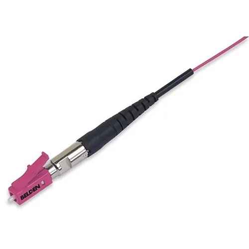 Belden FT4LC900FS01 FX Fusion Splice-On Connector, OM4, LC Simplex, 900μm Tight Buffer
