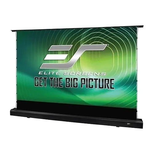 Elite Screens FTE101UH3-CLR3 Kestrel Tab-Tension 3 Series 88" Motorized Rising Screen, Black