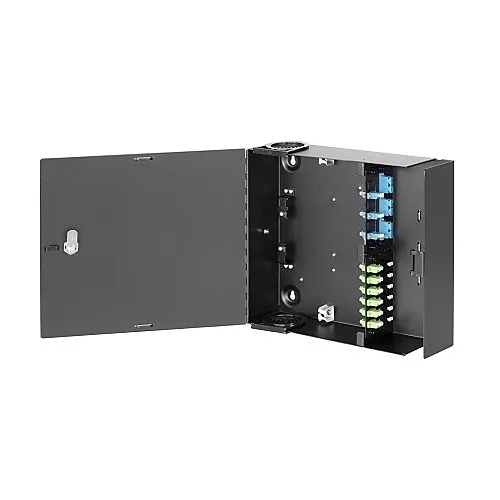 Hubbell FTU4SPT Economical Wall Mount Unloaded Fiber Enclosure, 4-FSP Adapters