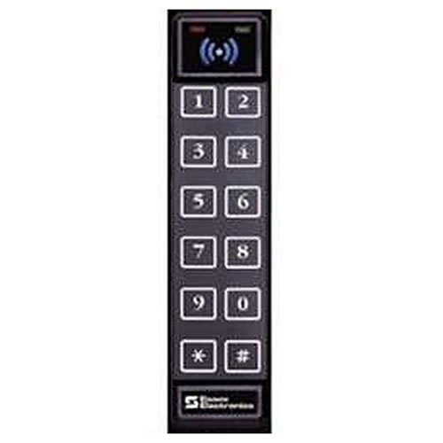 Essex K1-26I K1 Series Thinline 2x6 Keypad Access Controller, Black Illuminated Overlay