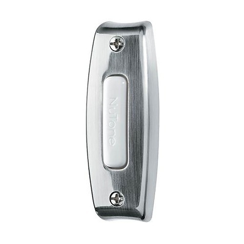 NuTone PB7LSN Lighted Rectangular Push Button, Satin Nickel
