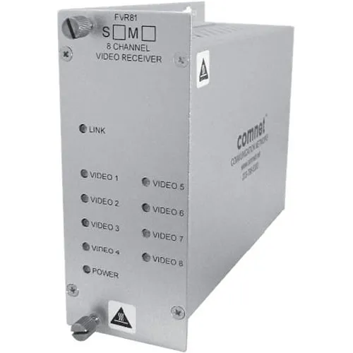 ComNet FVR81M1 8-Channel Digital Video Receiver, 1-Fiber