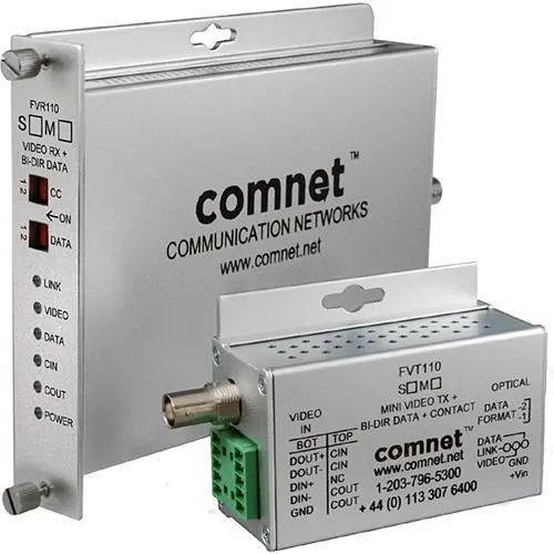 ComNet FVT110M1/M Small Size Digitally Encoded Video Transmitter/Data Transceiver, Sensornet, MM