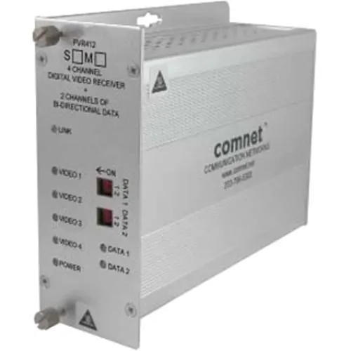 ComNet FVT412M1 4-Channel Digitally Encoder Video Multiplexer with 2 Bi-Directional Remote Control