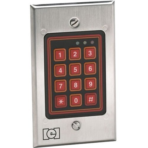 Linear 212w Indoor/Outdoor Flush-Mount Weather Resistant Keypad, Stainless Steel
