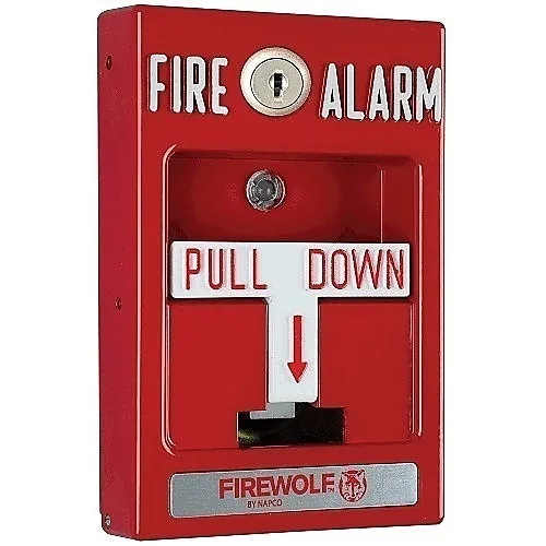 Napco FWC-CNV-PULLK Conventional Manual Fire Pull Station, Single Action Key Lock