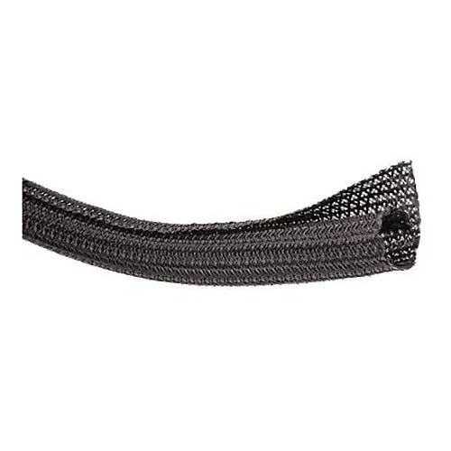 Techflex FWN0.50BK Flexo Wrap 1/2" Expandable Open Weave Sleeve with Durable Hook and Loop, 100', Black