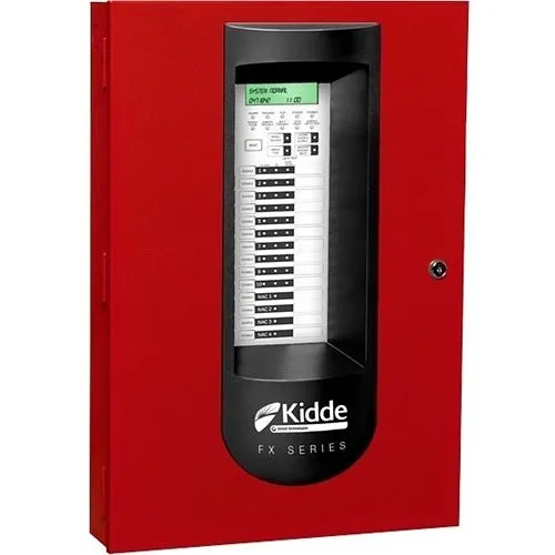 Kidde FX-10R 10 Zone Fire Alarm Control Panel, Red