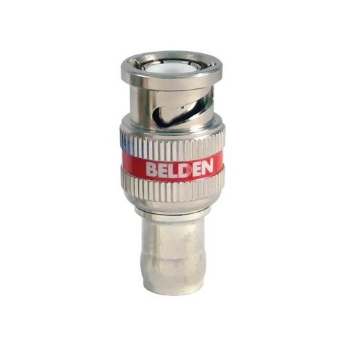 Belden 1505ABHD1 BNC Connector, RG-59, 6GHz, HD, Red, 1-Piece