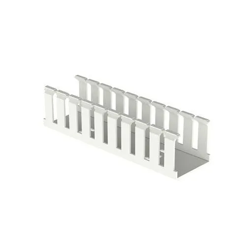 Panduit G2X2WH6 Cable Management, 2"X2" 6' Slotted White Wire Duct
