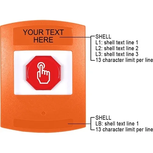 STI G3A505ZA-EN G3 Multipurpose Push Button, Momentary, Custom Text