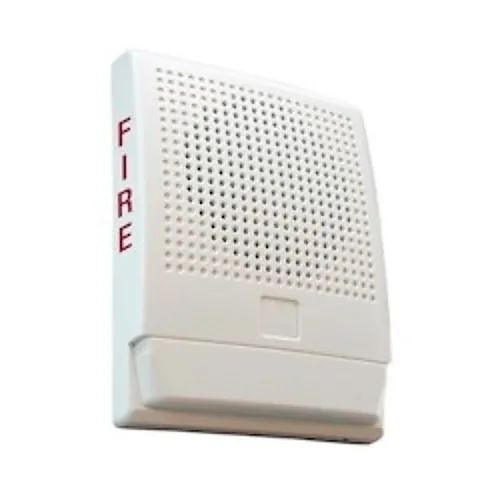 Edwards Signaling G4HFWF-S7 Genesis Wall Mount Indoor Speaker, 70V 520 Hz, Fire Marking, White