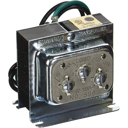 Edwards Signaling 596 Class Transformer, 120VAC Primary 6V AC, 10VA; 12V AC, 15VA; 18V AC, 15VA