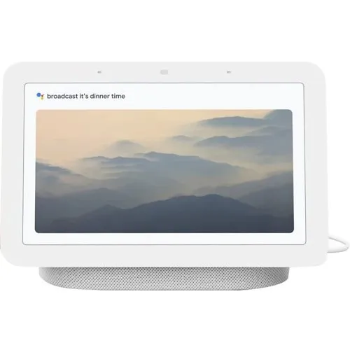 Google Nest Hub Smart Display with Google Assistant, 2nd Gen, Chalk (GA01331-US)