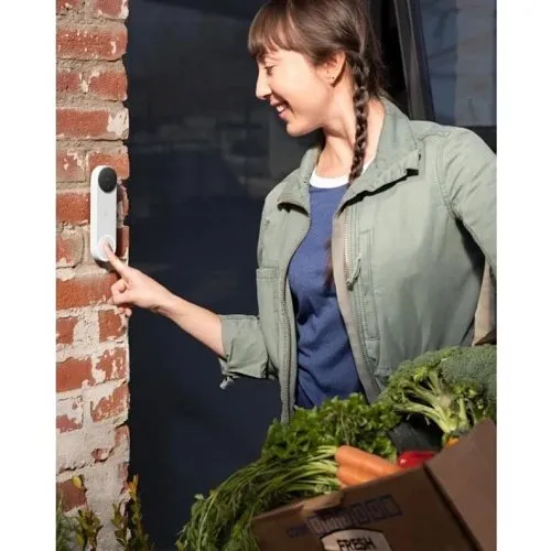 Google Nest Doorbell Battery, Battery Powered Video Doorbell, Ivy (GA02075-US)