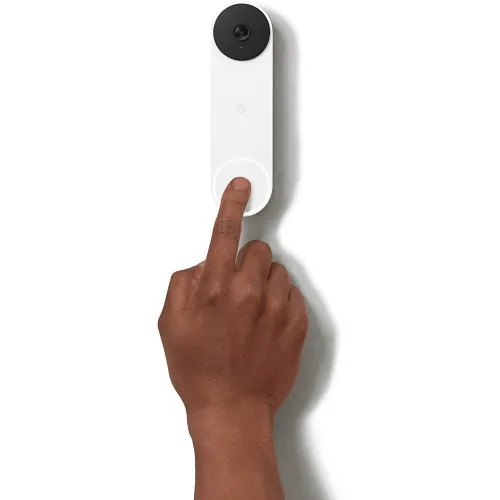 Google Nest Doorbell Battery, Battery Powered Video Doorbell, Linen (GA03013-US)