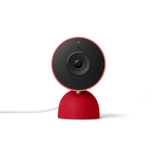 Google Nest Cam Indoor Wired 3rd Gen, Berry (GA09974-US)
