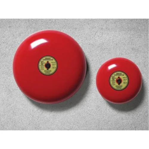 Gentex GB10-120 10" Fire Alarm Bell, 90 dBA at 10', Red Metal Finish