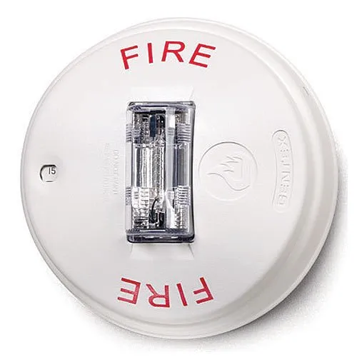 Gentex GCS24CW Commander4 Series Ceiling Mount Evacuation Strobe and Horn/Strobe, 24VDC Multi CD Ceiling Strobe, White