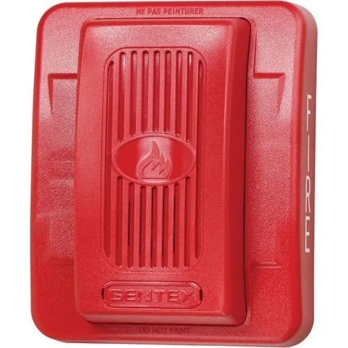 Gentex GEH12-R GEH Series Low Profile Evacuation Horn, 12V DC, Red