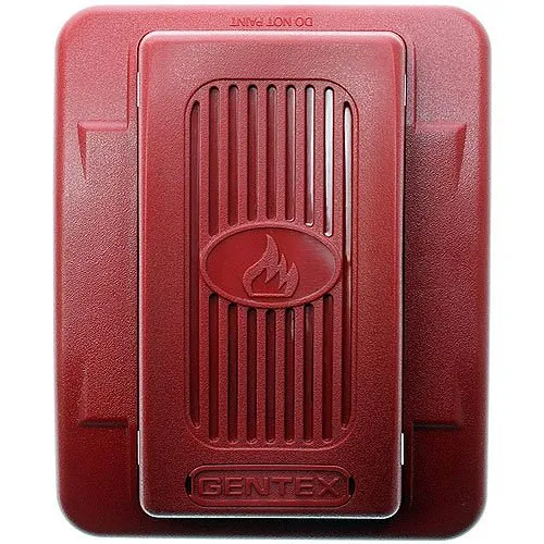 Gentex GEH24-R Commander2 Series Low-Profile Evacuation Horn, 24VDC, Red