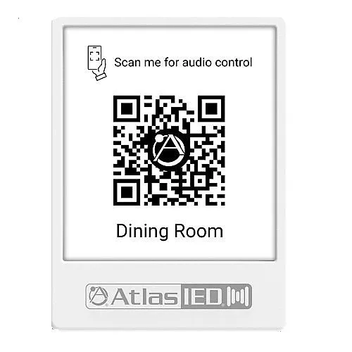 AtlasIED GEM-5 Atmosphere Virtual Wall Controller QR Code Holder, Wall Mountable