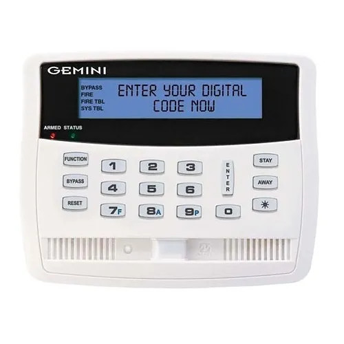 Napco GEM-K1VPS Coded Keypad with Traditional Digital User Codes, Smart Custom Alpha Display and User-Friendly Talking Voice Prompt