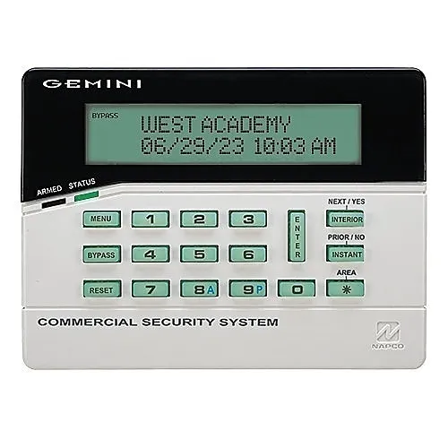 Napco GEMC-BK1 Gemini Series Security Annunciator Keypad