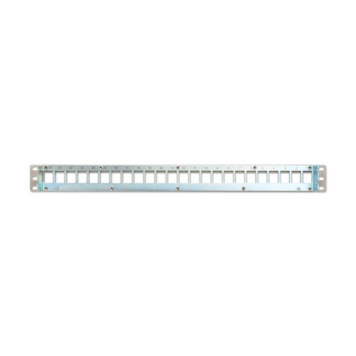 Belden AX104563 KeyConnect Shielded Patch Panel, 24-Port, 1U, Titanium