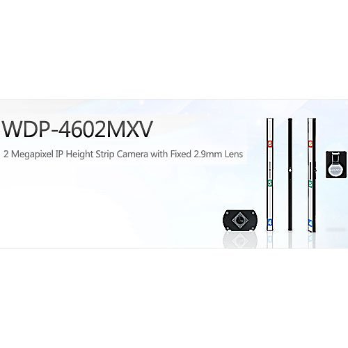 Weldex WDP-4602MXV-SL 2MP Full HD IP Height Strip Camera, 2.9mm Lens, Silver